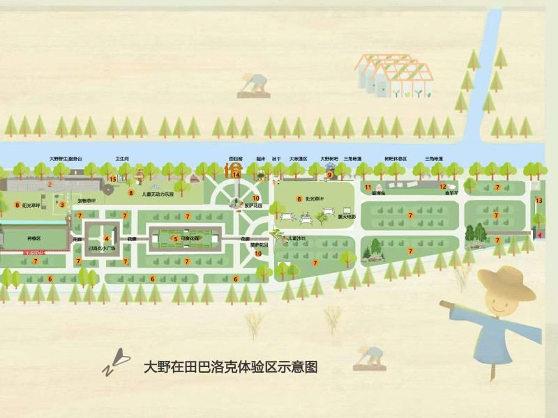 大野在田农场导览图
